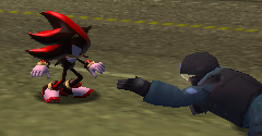 Shadow the Hedgehog (with machine gun and shooting fx) - Free